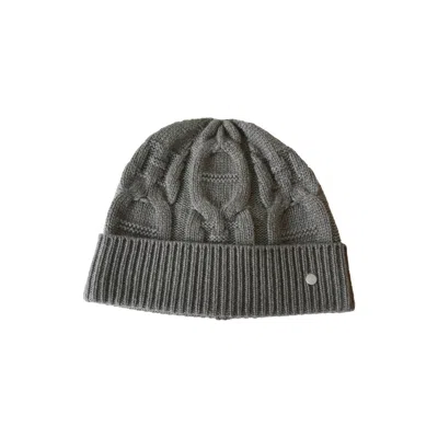 Hermes Cable Maillons Beanie Grey