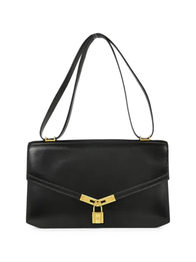 Hermes Cadena Lock Shoulder Bag In Black