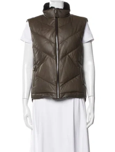 Pre-owned Hermes Calfskin Vest W/ Tags In Brown