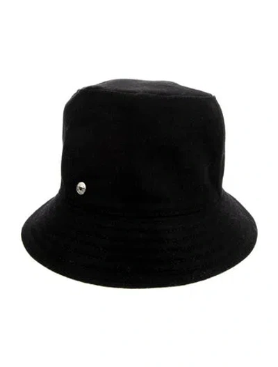 Pre-owned Hermes Calvi Bucket Hat In Black