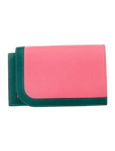 Pre-owned Hermes Camail Long Wallet In Multi