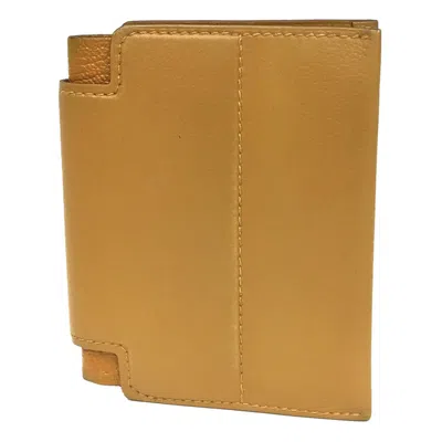 Pre-owned Hermes Camel Chevre Leather Wallet (bi-fold) ()