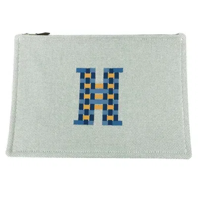 Pre-owned Hermes Canvas Clutch Bag Pouch ()