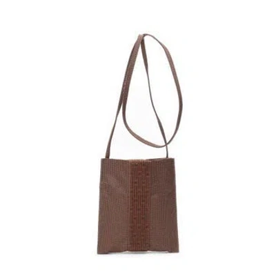 Pre-owned Hermes Canvas Herline Pochette Crossbody In Brown