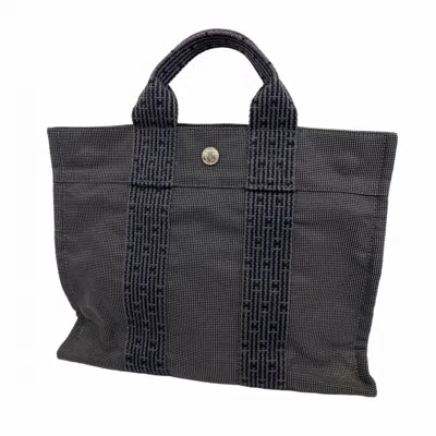 Pre-owned Hermes Canvas Tote Bag () In Gray