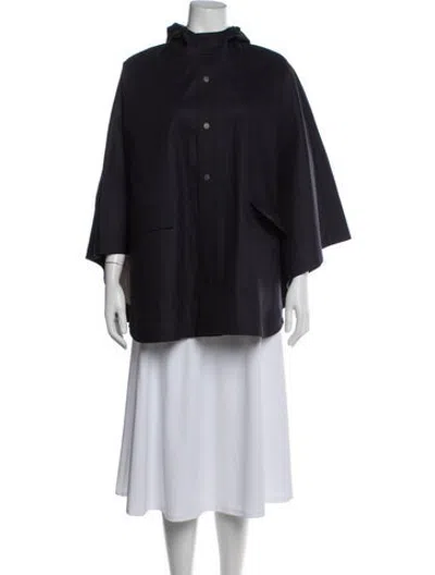 Pre-owned Hermes Cape In Black