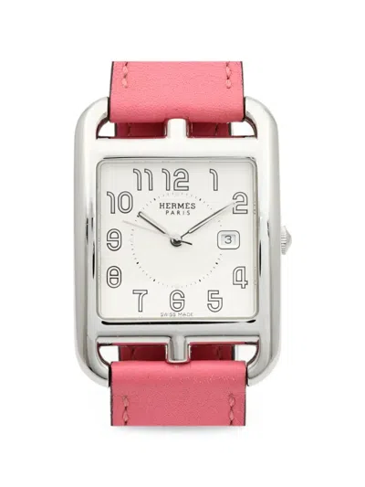 Pre-owned Hermes Cape Cod 23mm Watch In White