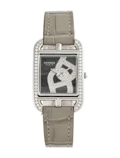 Pre-owned Hermes Cape Cod Chaine D'ancre Joaillier Watch In Multi