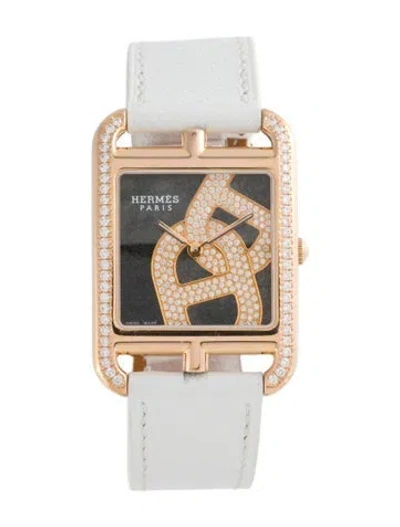 Pre-owned Hermes Cape Cod Chaine D'ancre Joaillier Watch In Multi