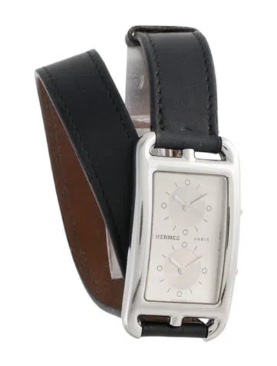 Pre-owned Hermes Cape Cod Deux Zone Watch In Multi