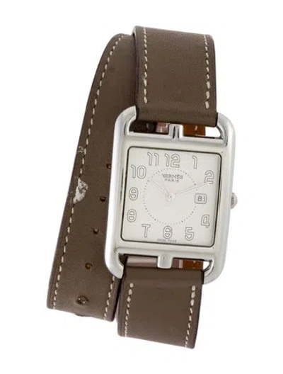 Pre-owned Hermes Cape Cod Double Tour Watch In Multi