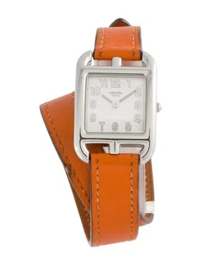 Pre-owned Hermes Cape Cod Double Tour Watch In Multi