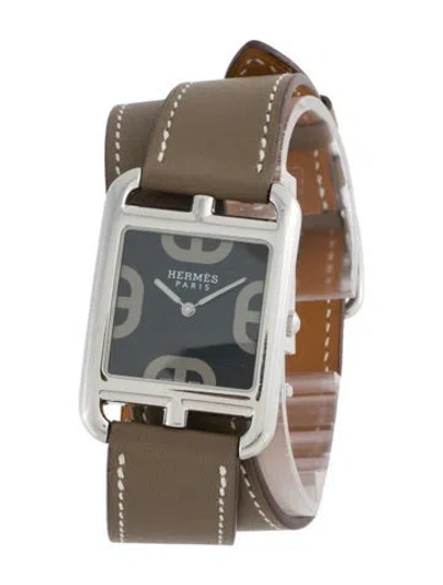 Pre-owned Hermes Cape Cod Double Tour Watch In Multi