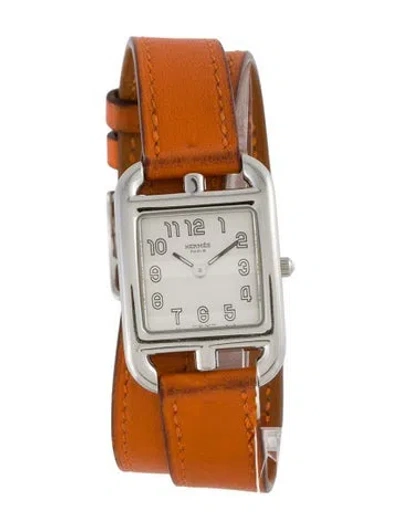 Pre-owned Hermes Cape Cod Double Tour Watch In Multi