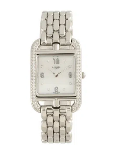 Pre-owned Hermes Cape Cod Watch, 23mm In Multicolor