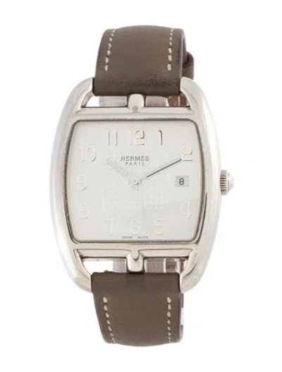 Pre-owned Hermes Cape Cod Watch, 34mm In Multicolor