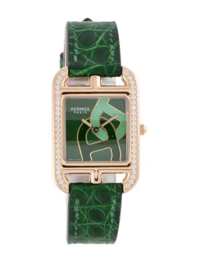 Pre-owned Hermes Cape Cod Watch In Multicolor