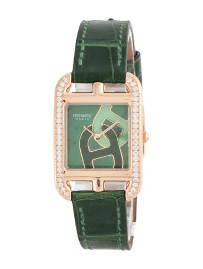 Pre-owned Hermes Cape Cod Watch In Multicolor
