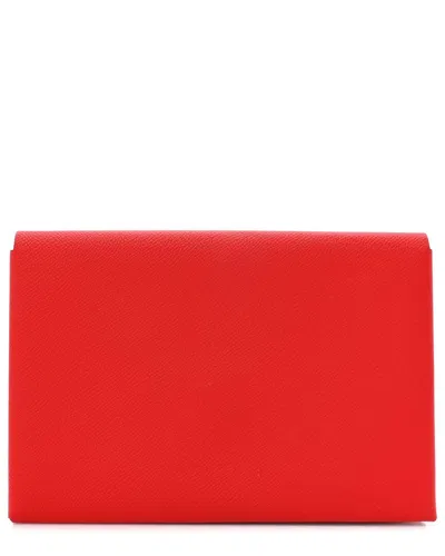 Pre-owned Hermes Hermès Capucine Epsom Leather Calvi Pouch (authentic Pre-loved)