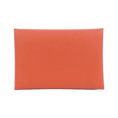 Pre-owned Hermes Capucine Epsom Leather Coin Purse/coin Case ()
