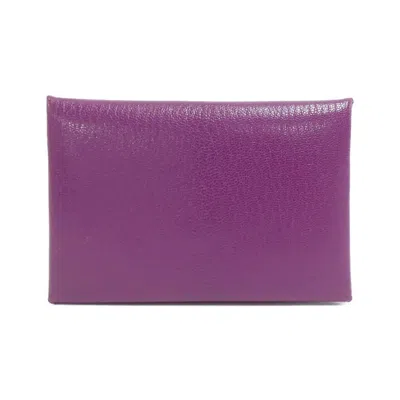 Pre-owned Hermes Card Case () In Blue