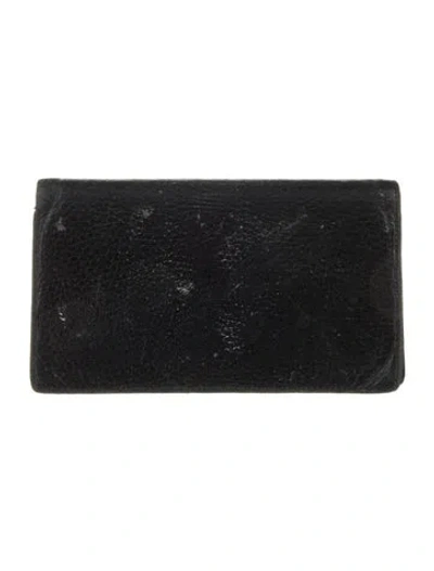 Pre-owned Hermes Card Holder In Black