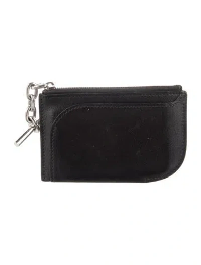 Pre-owned Hermes Card Holder In Black