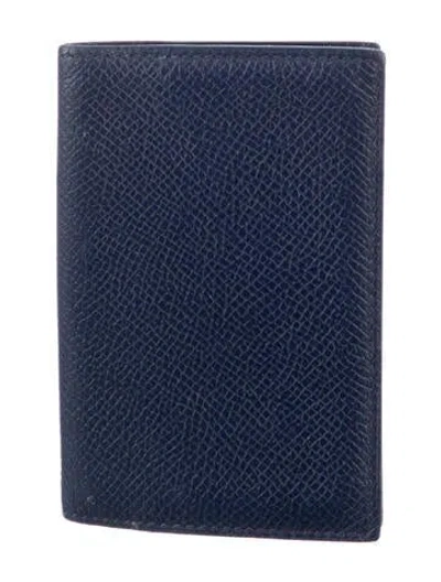 Pre-owned Hermes Card Holder In Blue