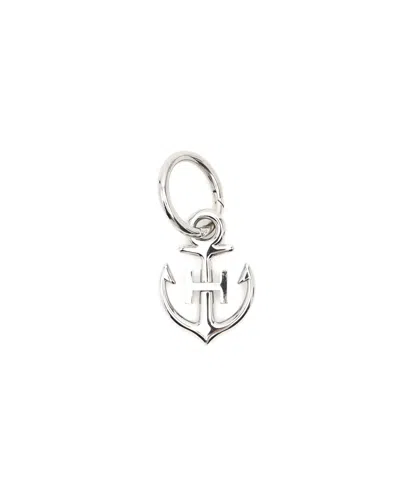 Pre-owned Hermes Hermès Cargo Keyring In Silver