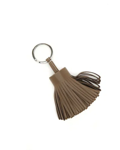 Pre-owned Hermes Hermès Carmen Key Ring In Brown