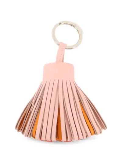 Pre-owned Hermes Carmen Key Ring In Pink