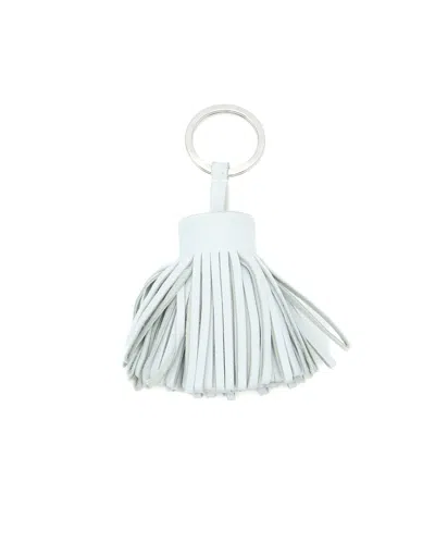 Pre-owned Hermes Hermès Carmen Key Ring In White
