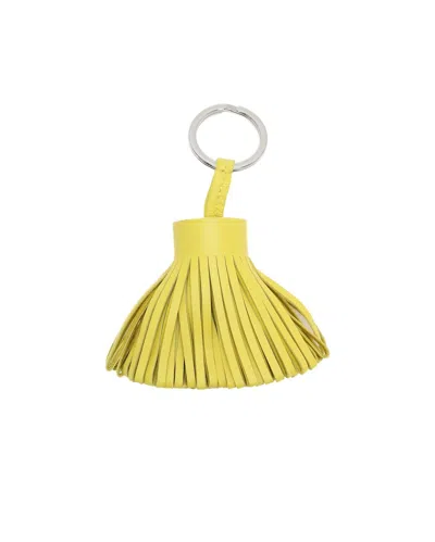Pre-owned Hermes Hermès Carmen Key Ring In Yellow