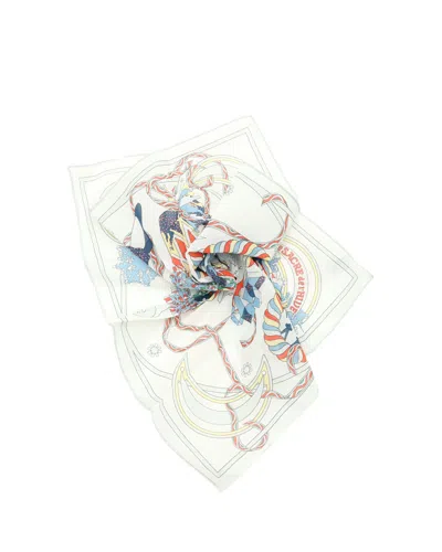Pre-owned Hermes Hermès Carré 45 Le Sacre De L'hiver Cotton Scarf In Multi
