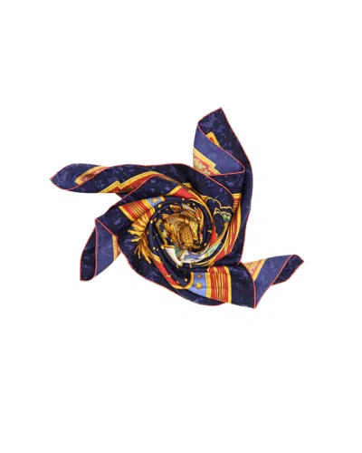 Pre-owned Hermes Hermès Carré 90 Carpe Diem Silk Scarf In Multi