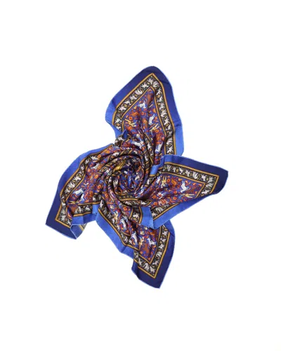 Pre-owned Hermes Hermès Carré 90 Chasse En Inde Silk Scarf In Multi