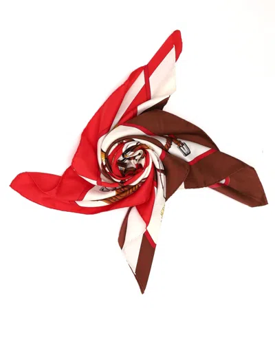 Hermes Hermès Carré 90 Click Crack Silk Scarf In Multi