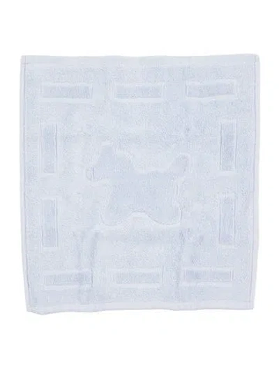 Pre-owned Hermes Carre Dada Baby Towel In Blue