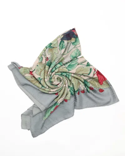 Pre-owned Hermes Hermès Carré Géant L'arbre De Soie Cashmere Silk Scarf