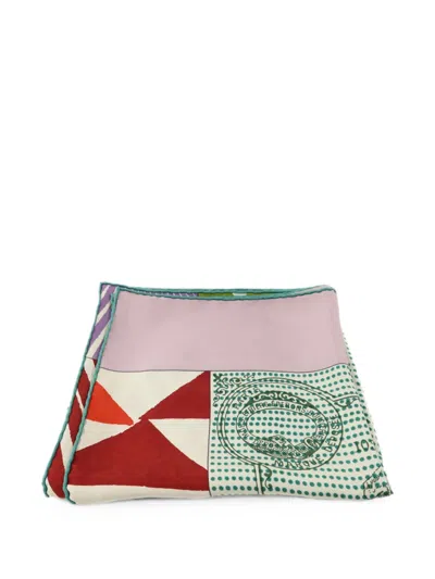 Pre-owned Hermes Carré Wash Scarf In Neutral