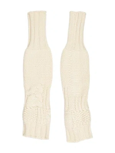 Pre-owned Hermes Cashmere Arm Warmers In Neutral