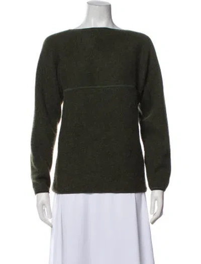 Pre-owned Hermes Cashmere Bateau Neckline Sweater In Multi
