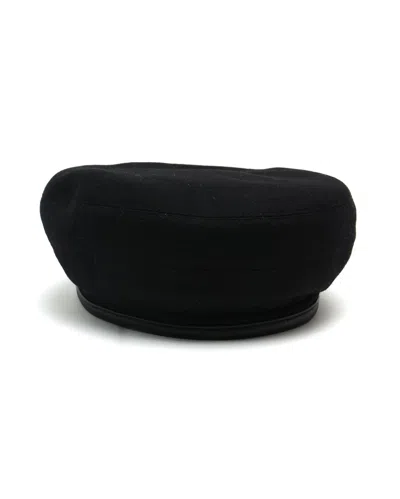 Pre-owned Hermes Hermès Cashmere Beret Hat, Size 58 In Black