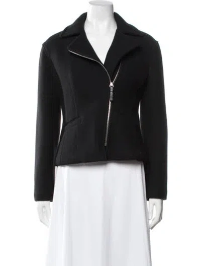 Pre-owned Hermes Cashmere Biker Jacket In Black