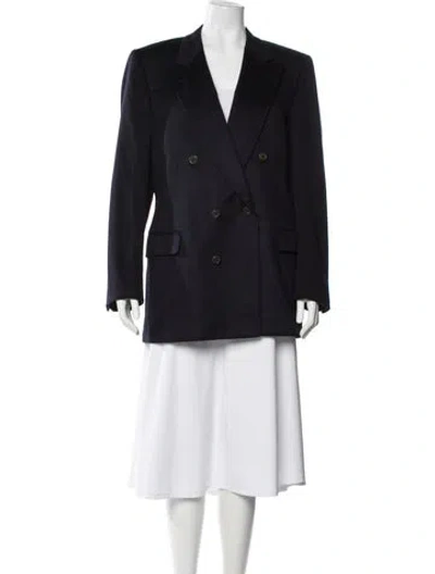 Pre-owned Hermes Cashmere Blazer In Blue