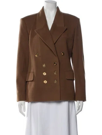 Pre-owned Hermes Cashmere Blazer In Brown