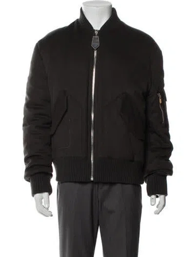 Pre-owned Hermes Cashmere Bomber Jacket In Gray