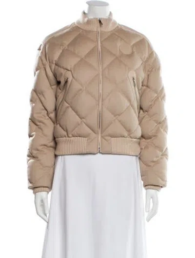 Pre-owned Hermes Cashmere Bomber Jacket In Neutral