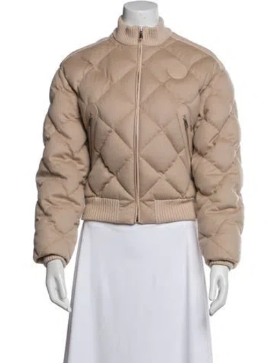 Pre-owned Hermes Cashmere Bomber Jacket In Neutral