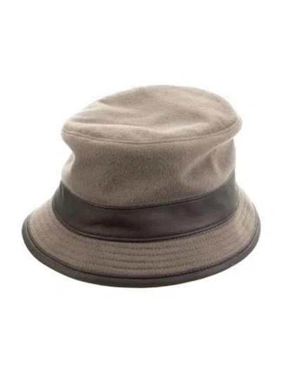 Pre-owned Hermes Cashmere Bucket Hat